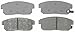 ACDelco 14D900M Advantage Semi-Metallic Rear Disc Brake Pad Set with Wear Sensor