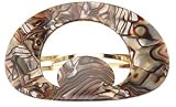 France Luxe Crescent Cutout Barrette - Onyx