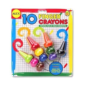 Finger Crayons (Set of 10) by Alex Toys