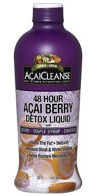 Garden Greens AcaiCleanse 48 Hour Acai Berry Detox with Lemon-Honey-Cayenne 32 fl oz (947 ml)