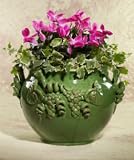 Green Cachepot Grape Motif
