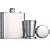 Barcraft Stainless Steel Hip Flask and Cup Set