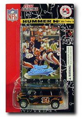 Cincinnati Bengals Hummer H2 SUV Diecast Collectible NFL Truck W/fleer Ultra Carson Palmer Sports Trading Card