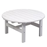 Outdoor Living : 33 Inch Cottage Classics Round Coffee Table - White