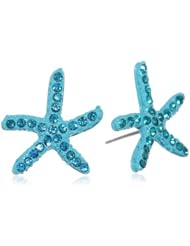 Betsey Johnson "Jewels of the Sea" Turquoise Star Fish Stud Earrings