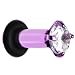 8 Gauge Cz Purple Electro Titanium Tunnel Plug
