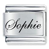 Name Sophie Italian Charms Bracelet Link