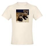 Official Smithsonian - Black-footed Ferrets Organic Men's Fitted T-Shirt