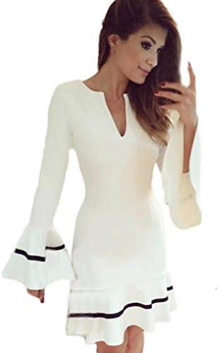 One-Piece Dress KIOP Fashion Womens Bodycon Party Dress (XXL)