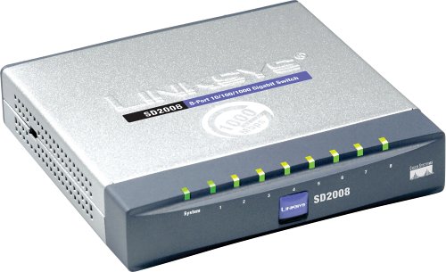 Linksys SD2008 8-Port 10/100/1000 Gigabit-Switch