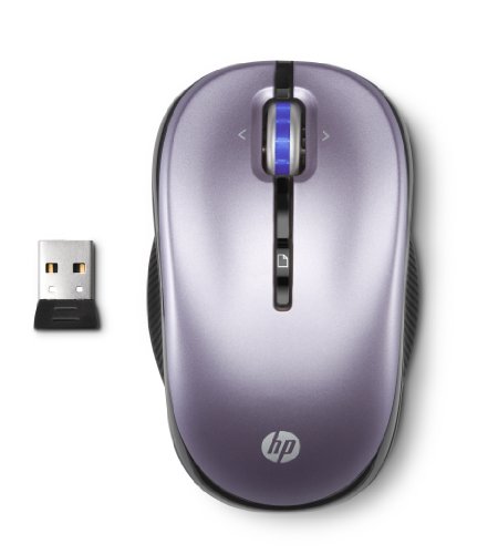 HP 2.4GHz Wireless Optical Mobile Mouse - Lavender Frost