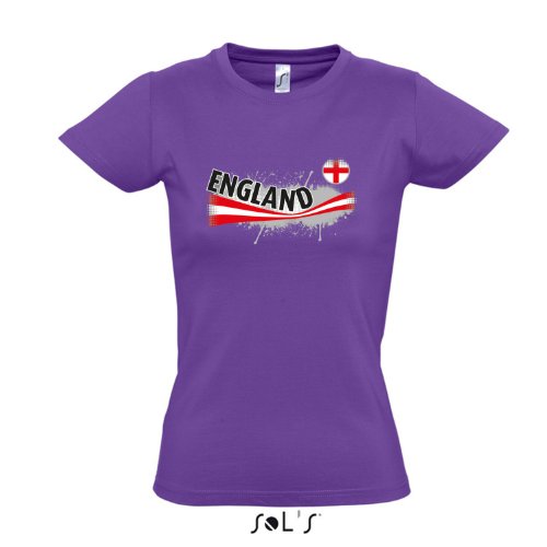 Fanshirt-Damen ENGLAND Ländershirt EM / WM Trikot S-XXL , Light purple , M