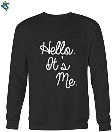Adele Hello Quote It Is Me Long Sweater Black Large