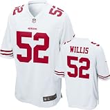 Patrick Willis Jersey: Away White Game Replica #52 Nike San Francisco 49ers Jersey
