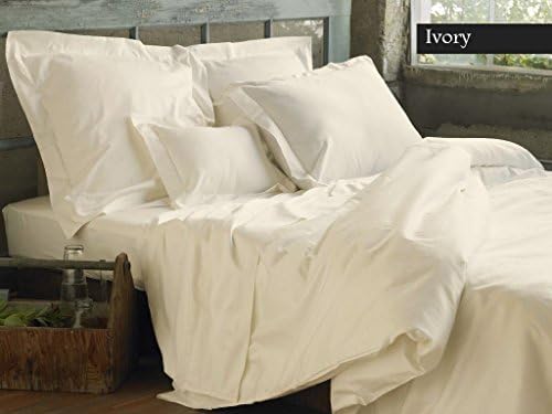 Congo Linen 1200 TC Egyptian Cotton Superior Quality Duvet Cover Solid ( King , Ivory )
