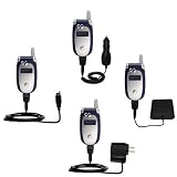 Road Warrior Kit for the Motorola V555 includes a Car  Wall Charger AND USB cable AND Battery Extender - Gomadic Brand w/ TipExchange Technology