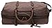 Iblue Oversized Canvas Trimng Travel Tote Luggage Duffels Handbag Leather #831