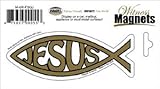 Gold Jesus Fish Mini Magnet