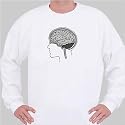 Brain Sweatshirt X-Large White