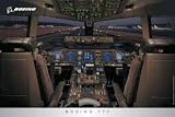 Daron Worldwide Trading BP22 Boeing B777 New Livery Cockpit Poster