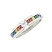 Stainless Steel Multi-Color Cubic Zirconia Rainbow Unisex Gay Lesbian Ring size 5-13 SPJ