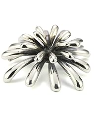 Zina Sterling Silver "Fireworks" Pin In Oxidized Silver