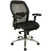 Mesh Chair with Mesh Back,Knee Tilt Control,Fabric Seat