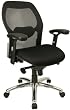 Mesh Chair with Mesh Back,Knee Tilt Control,Fabric Seat
