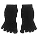 CompressionZ Yoga Socks Non Slip Full Toe (Black) - Women & Men Pilates, Barre, Strong Grip