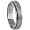 Titanium spinner ring with matte polish, laser cut designs, and comfort fit-Width: 5.4mm-Size 6