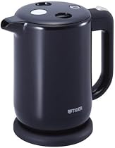 飲みたいときにサッと沸く! TIGER 電気ケトル 1.0L ブラック PFV-G100K