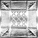 2' x 2' TIN CEILING PANEL COAT OF ARMS LAY IN-CLEAR