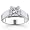 14K 1.00 Carat Princess Cut Solitaire Diamond Ring (G-H ; SI1-2) Size 5