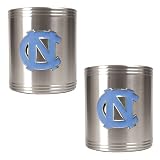 North Carolina Tar Heels - UNC 2pc Stainless Steel Can Holder Set NCAA College Athletics