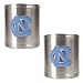 North Carolina Tar Heels NCAA 2pc Stainless Can Holder Set by Great American Products