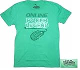 Local Celebrity ONLINE POKER LEGEND Grinder Green T-Shirt Tee