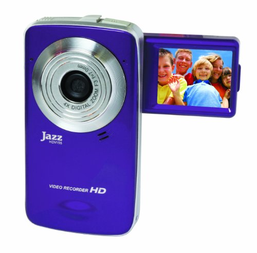 Best Price Jazz 5MP 1.8in LCD Flip Camcorder Digital Camera Purple - Jazz HDV155