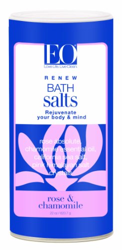 EO Bath Salts Rose and Chamomile, 22-Ounce