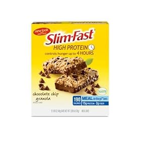 Slim-Fast High Protein Meal Bar, Chocolate Chip Granola,