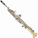 Cecilio Gold Lacquer Plated Body w/ Nickel Plated Keys Soprano Saxophone w/ Case and Accessories