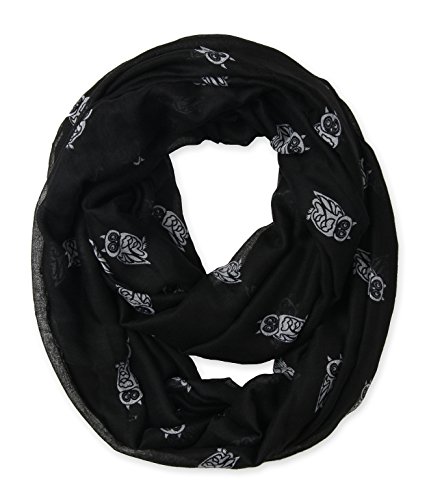 Corciova Soft Animal Owl Printed Infinity Scarf Loop