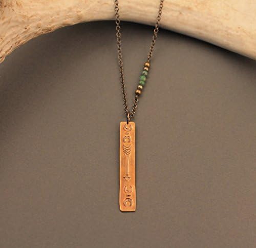 Nomad Brass &amp; Turquoise Pendant