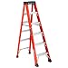 Louisville Ladder FS1407HD 375-Pound Duty Rating Fiberglass Step Ladder, 7-Foot