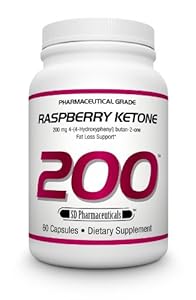 SD Pharmaceuticals Raspberry Ketone Capsule, Fat Loss Support, 60 Count