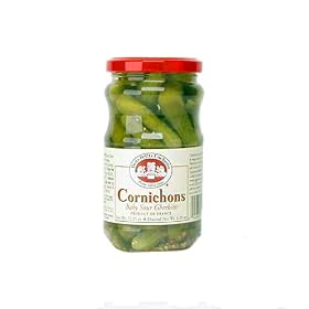 Cornichons Baby Sour Gherkins - 1 x 6.35 oz (drained weight), 12.35 Net Wt. by var goTwisterProductImageStrings = new Object();goTwisterProductImageStrings[