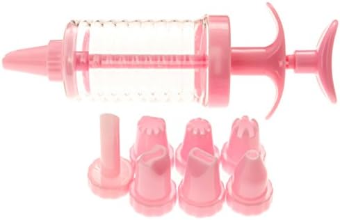 Cake Decorating Set - Perfect for Cupcake and Cake Icing - 8 pcs - pink