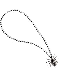 Sterling Silver Diamond Pave Black Onyx Beads Pendant Necklace Jewelry