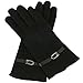 Alpine Swiss Womens Wool Leather Trim Evening Gloves Touch Screen Dressy Buckle