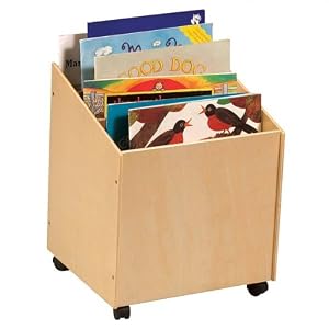 Kids Children's Big Book Storage Box with Casters
