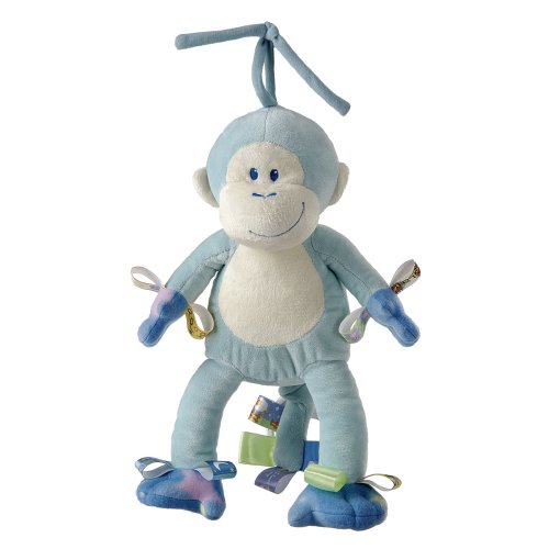 Taggies Musical Menagerie Take Along Toy, Blue Monkey